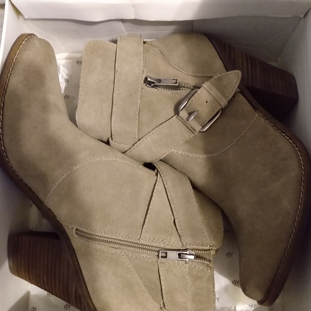 Dolce Vita Taupe Suede Boots